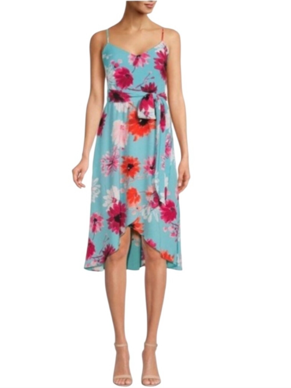 Vince Camuto Floral Spaghetti Strap Sundress